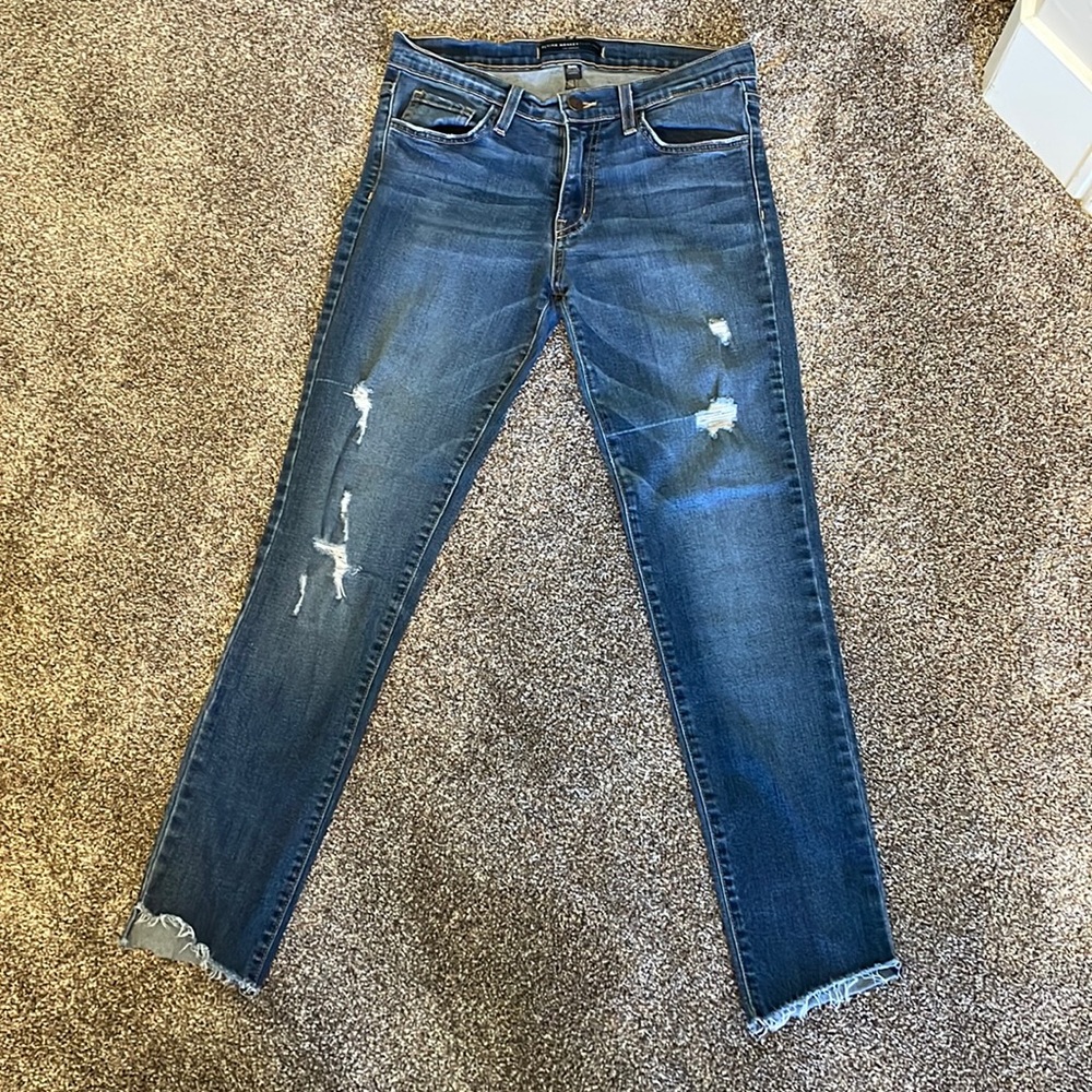Flying Monkey Platinum dark distressed jeans size 27